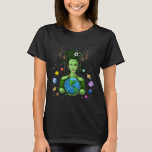 Gaia Greek Goddess Mother Earth Day Hippie Environ T-Shirt