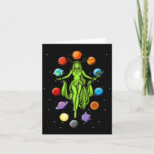Gaia Greek Goddess Mother Earth Day Hippie Nature Card