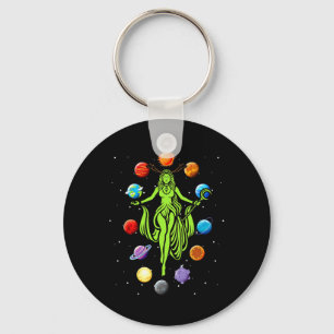 Gaia Greek Goddess Mother Earth Day Hippie Nature Key Ring