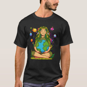 Gaia Greek Goddess Mother Earth Day Hippie Nature T-Shirt