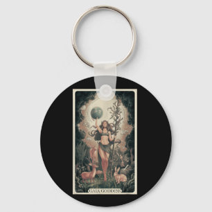 Gaia Greek Goddess Mother Earth Day Nature Lover T Key Ring