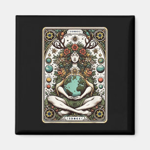 Gaia Greek Goddess Pagan Mother Earth Nature Tarot Magnet