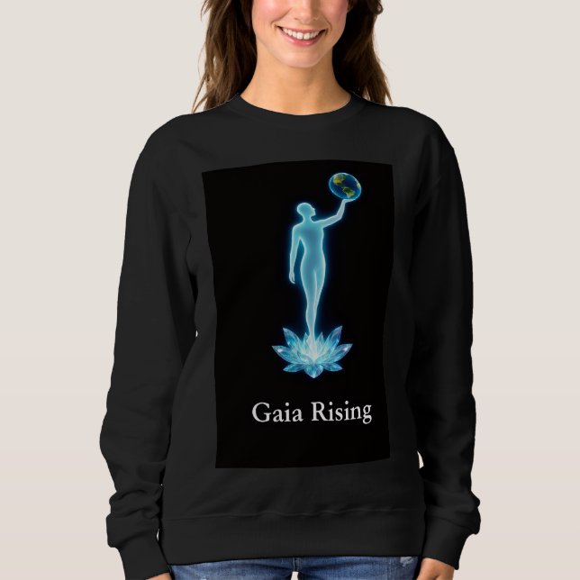 Gaia Rising Womens Sweatshirt (Front)