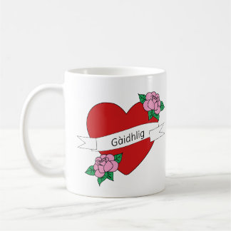 Gàidhlig in love heart Scottish Gaelic Coffee Mug