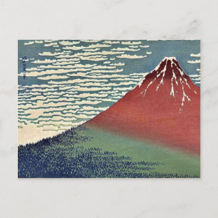 Gaifu kaisei by Katsushika, Hokusai Ukiyoe Postcard