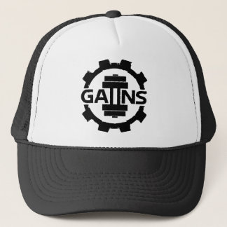 GAIINS BODYBUILDING APPAREL *NEW* DESIGN* HAT* TRUCKER HAT