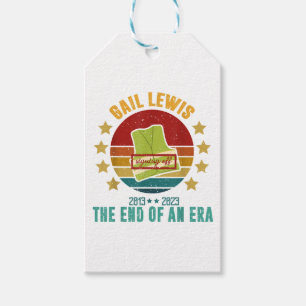 Gail Lewis, We Salute You, The End Of An Era Signi Gift Tags