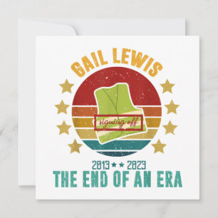 Gail Lewis, We Salute You, The End Of An Era Signi Invitation