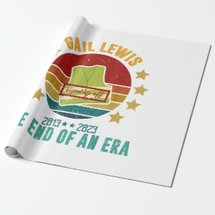 Gail Lewis, We Salute You, The End Of An Era Signi Wrapping Paper
