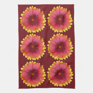 Gaillardia 1 tea towel