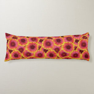 Gaillardia Seamless Pattern Body Cushion