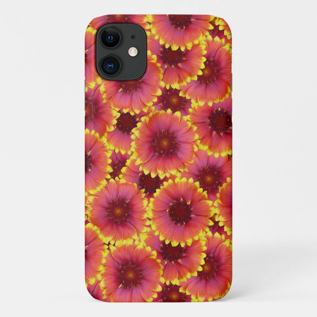 Gaillardia Seamless Pattern Case-Mate iPhone Case (Back)