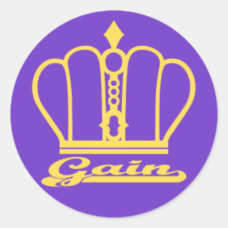 Gain decal classic round sticker