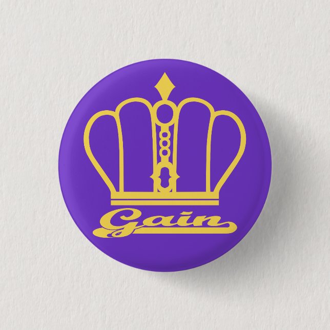 Gain logo 3 cm round badge (Front)