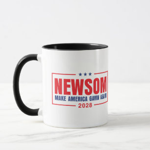 Gain Newsom, Make America Gavin Again Presidential Mug