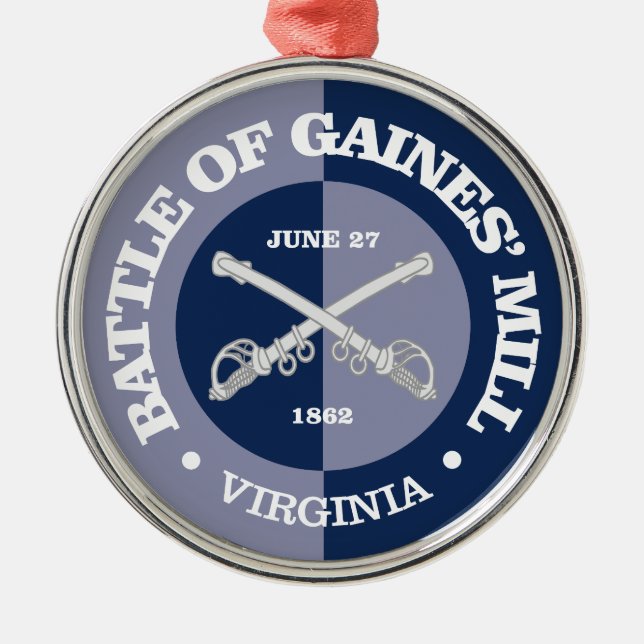 Gaines' Mill (B&G) Metal Ornament (Front)