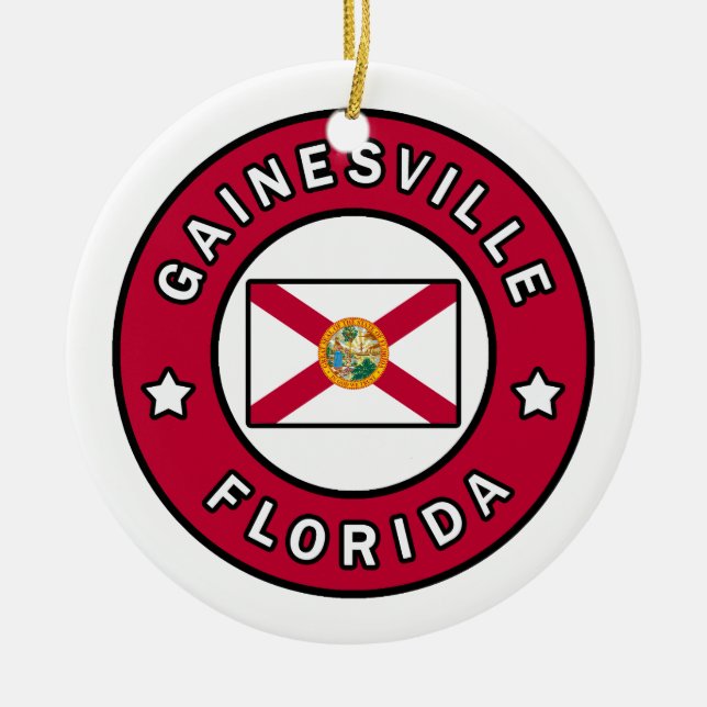Gainesville Florida Ceramic Ornament (Front)