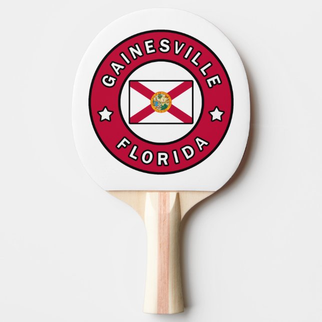 Gainesville Florida Ping Pong Paddle (Front)