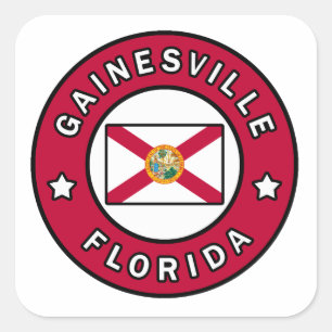 Gainesville Florida Square Sticker