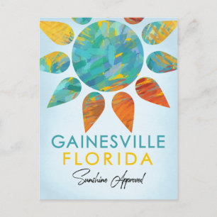 Gainesville Florida Sunshine Travel Postcard