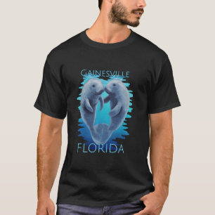 Gainesville Florida Vacation Cute Manatees Sea Cow T-Shirt