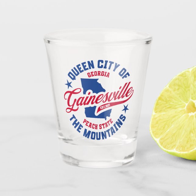 Gainesville, Georgia Shot Glass (Front)