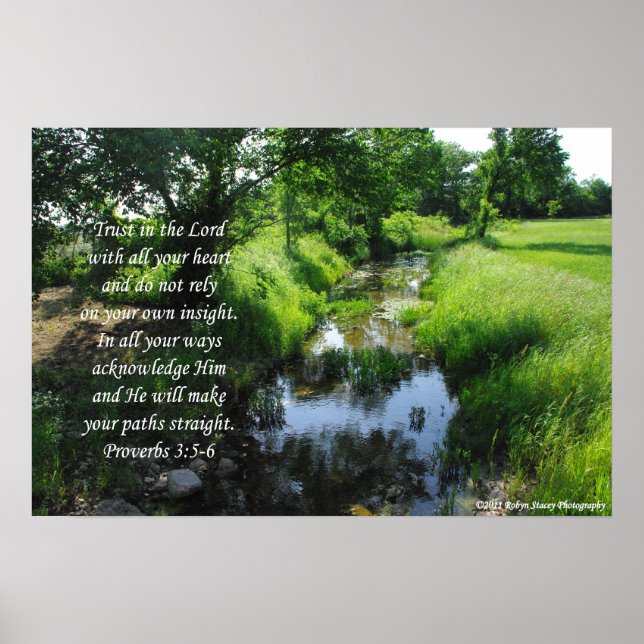 Gainesville TX Proverbs 3:5-6 Poster (Front)