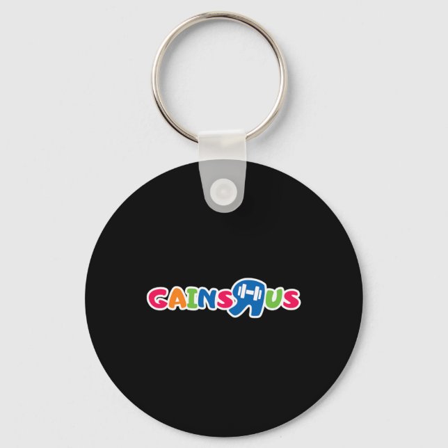 Gains R Us  Key Ring (Front)