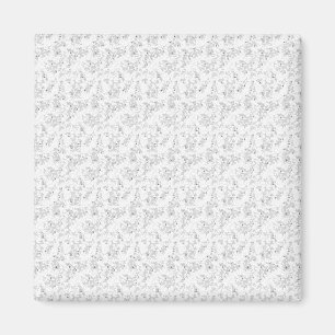 Gainsboro, Porcelain, White Smoke dot Design Magnet