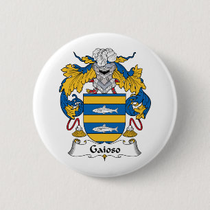 Gaioso Family Crest 6 Cm Round Badge