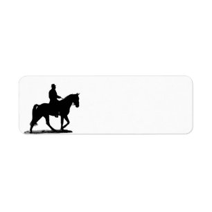 Gaited horse address label return address label