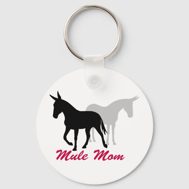 Gaited Mule Mum Key Ring (Front)