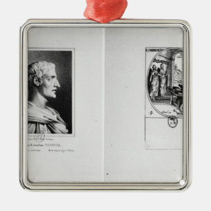 Gaius Cornelius Tacitus engraved by Julien Metal Tree Decoration
