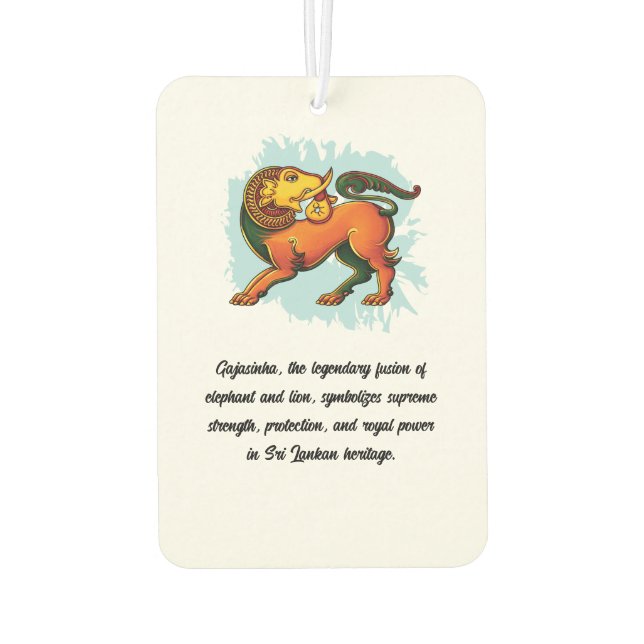 Gajasinha – Mythical Guardian of Strength Car Air Freshener (Back)