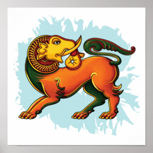 Gajasinha – Mythical Guardian of Strength Poster