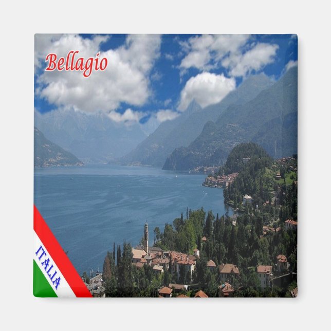 GAL017 BELLAGIO, Lake Como, Italy, Fridge Magnet (Front)