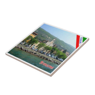 GAL018 BRENZONE, Lake Garda, Italy, Ceramic Tile