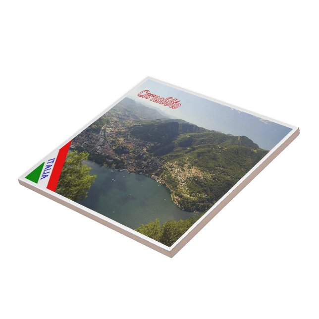 GAL029 CERNOBBIO, Lake Como, Italy, Ceramic Tile (Side)