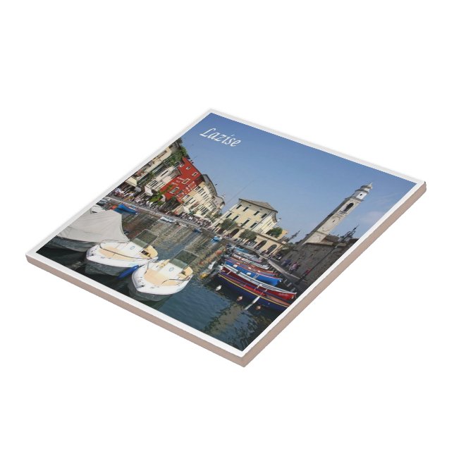 GAL035 DESENZANO, Lake Garda, Italy, Ceramic Tile (Side)