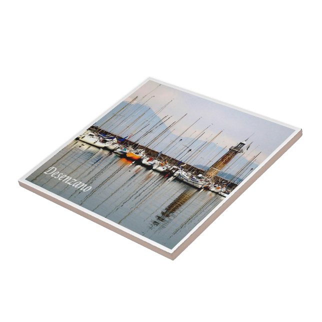 GAL036 DESENZANO, Lake Garda, Italy, Ceramic Tile (Side)