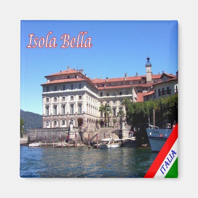 GAL051 ISOLA BELLA, Lake Maggiore  Italy, Fridge Magnet (Front)