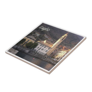 GAL055 LAGLIO, Lake Como, Italy, Ceramic Tile