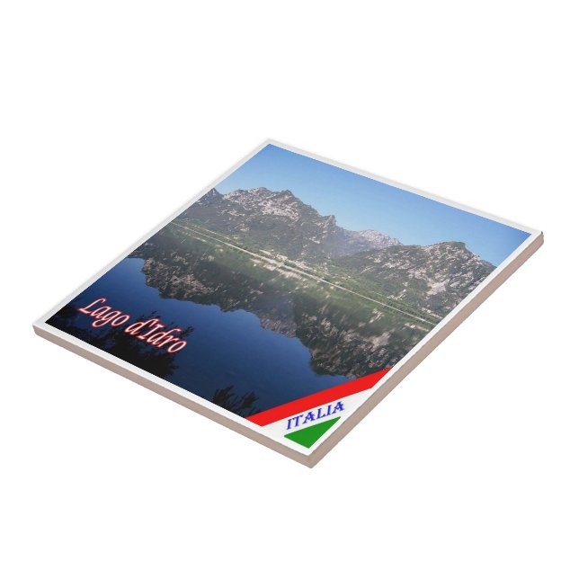 GAL070 LAKE IDRO, Panorama, Italy, Ceramic Tile (Side)