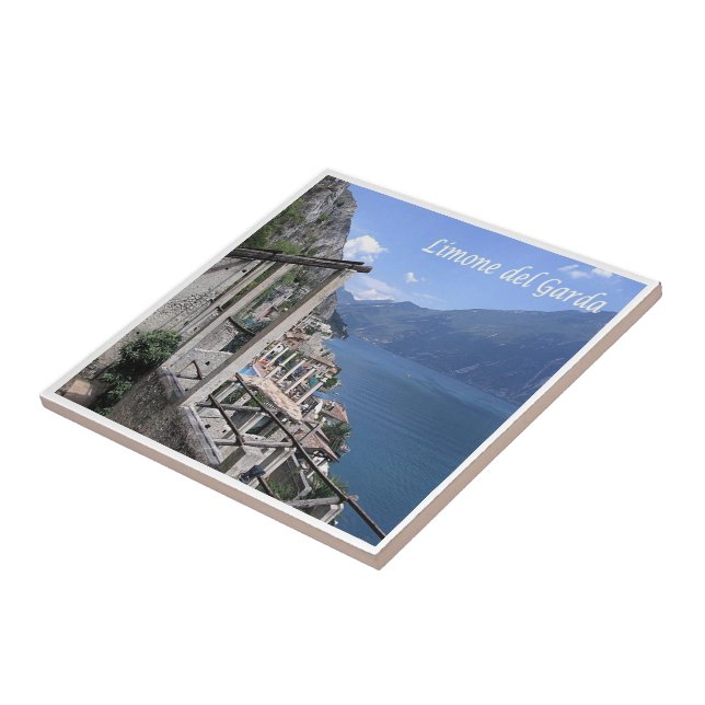 GAL077 LIMONE del GARDA, Italy, Fridge Ceramic Tile (Side)