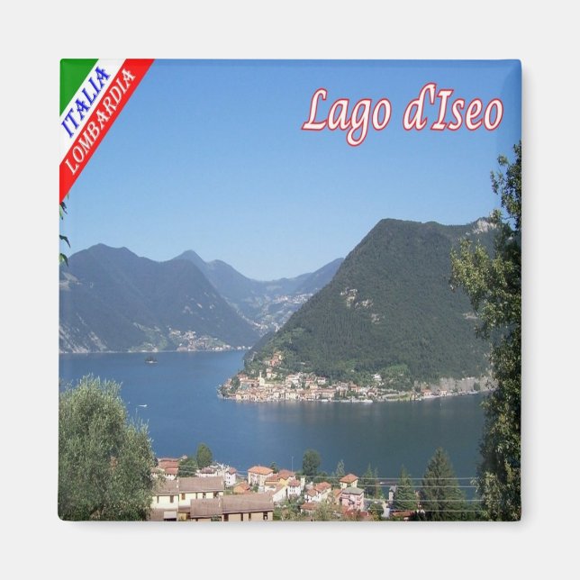 GAL092 MONTE ISOLA, Lake Iseo, Italy, Fridge Magnet (Front)