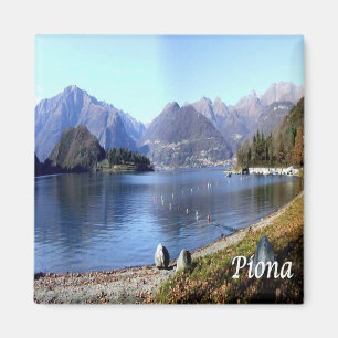 GAL096 PIONA, Lake Como, Italy, Fridge Magnet