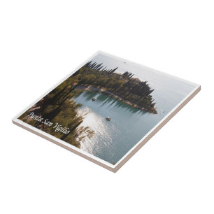 GAL099 PUNTA SAN VIGILIO Lake Garda, Italy, Ceramic Tile