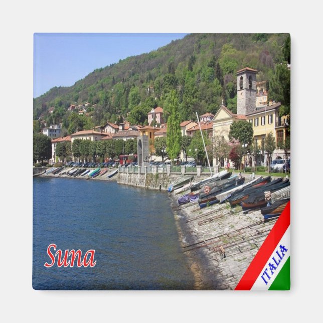 GAL116 SUNA, Lake Maggiore, Italy, Fridge Magnet (Front)