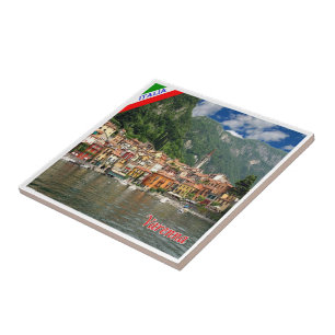 GAL133 VARENNA, Lake Como, Italy, Ceramic Tile