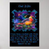 Gal 2:20 Beautiful rainbow colourful sparrow